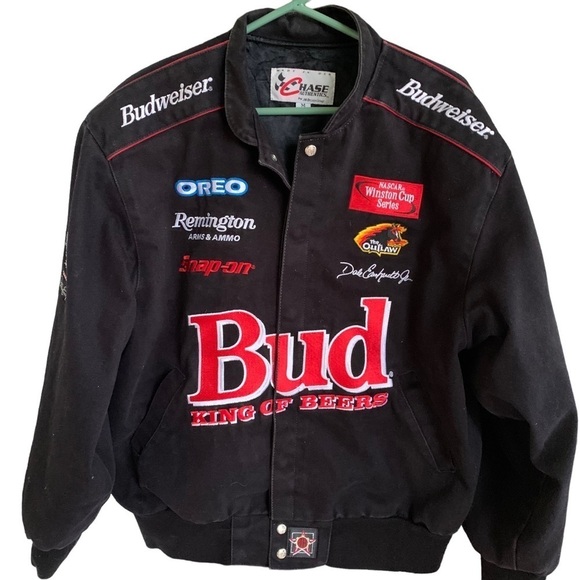 Vintage Budweiser NASCAR Jacket Chase Made in USA Dale Earnhardt
